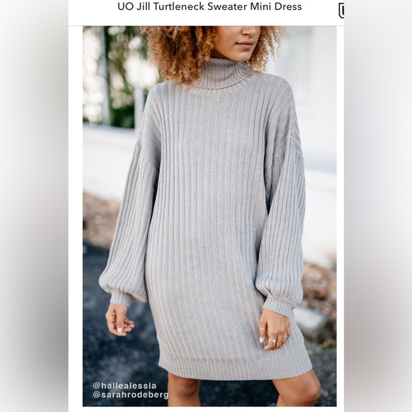 Urban Outfitters Sweaters - Urban Outfitters Jill Turtleneck Sweater Dress - Black